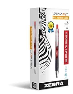 Zebra Sarasa Dry X30 Retractable Gel Ink Pens, Medium Point 0.7mm, Blue ...