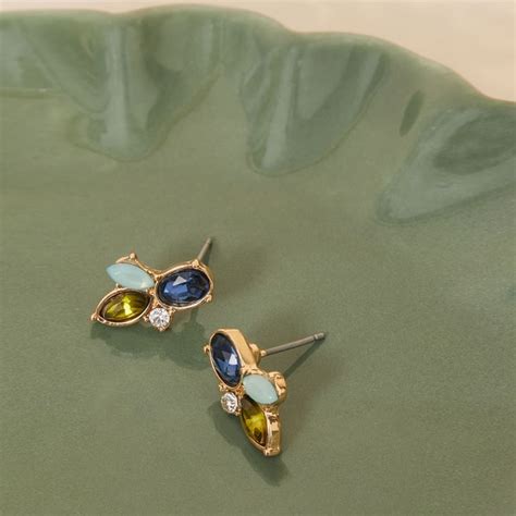 Buy Accessorize London Womens Mixed Stone Stud Earring Multi Online