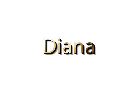 Diana Name Design