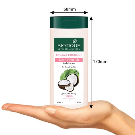 Creamy Coconut Body Lotion for Deep Nourishing- Biotique