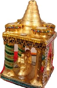 SUNINOW laxmi ganesh temple with 4 diya Terracotta (Pack of 4) Table ...