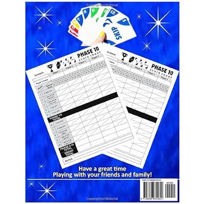 Buy Phase Ten Score Sheets: Large Print Score Pads with Size 8.5 x 11 ...
