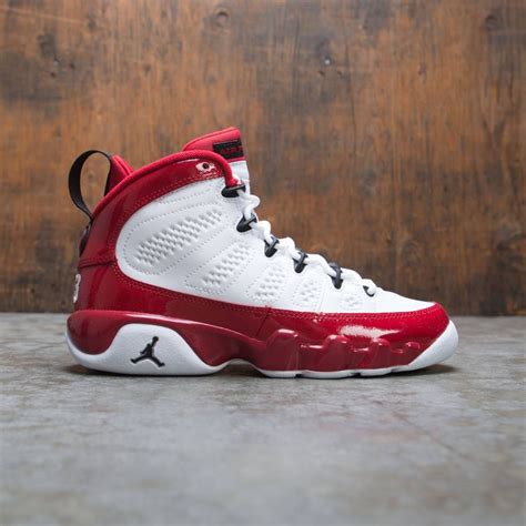 AIR JORDAN Kids 9 Retro (GS) White/Black-Gym Red Basketball Shoes ...