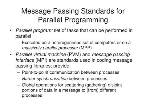 Image result for Message Passing Parallel Programming