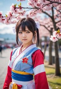 Sakura Kasugano Cosplay Face Swap ID:2542976