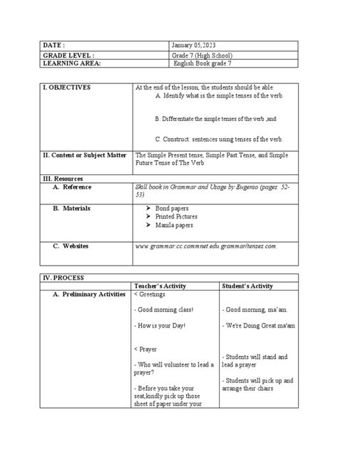 Image result for Syntax Lesson Plan Examples