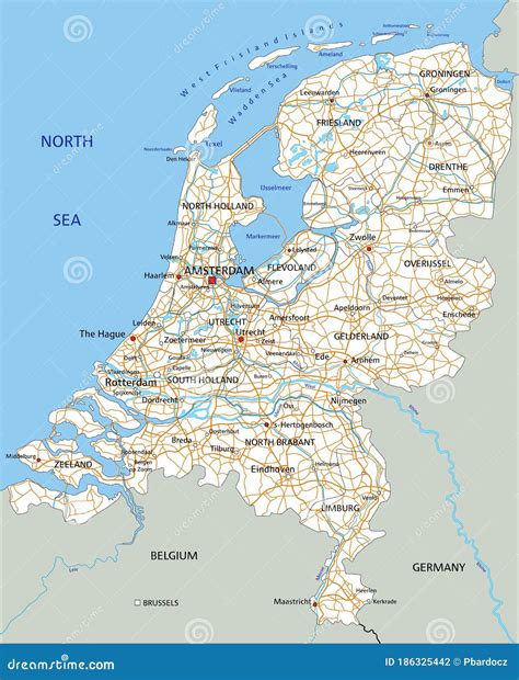 荷兰地图 的图像结果