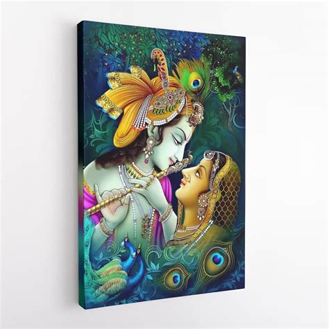GM GIFT MASTER Krishna Radha Painting for Wall Decor, shri Krishna ...
