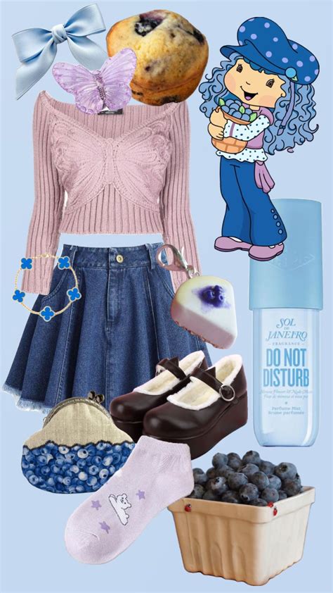 Blueberry Muffin Outfit | Blue berry muffins, Strawberry shortcake ...