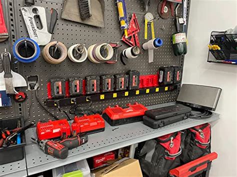 Buy Battery Holder for Milwaukee M18 18V Batteries, Wall Mount Battery ...