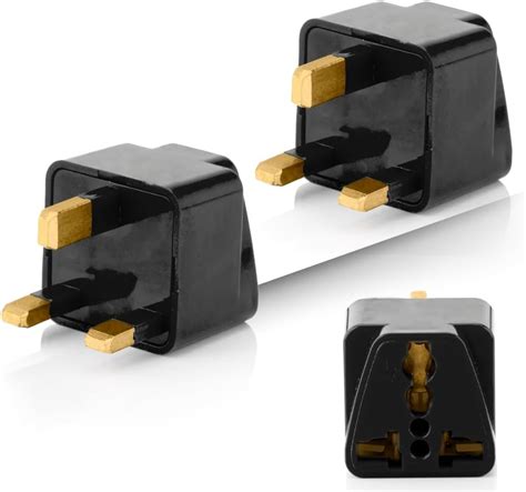 Type-G Plug Adapter UK Converter - (3pcs) India to UK Plug Adaptor for ...