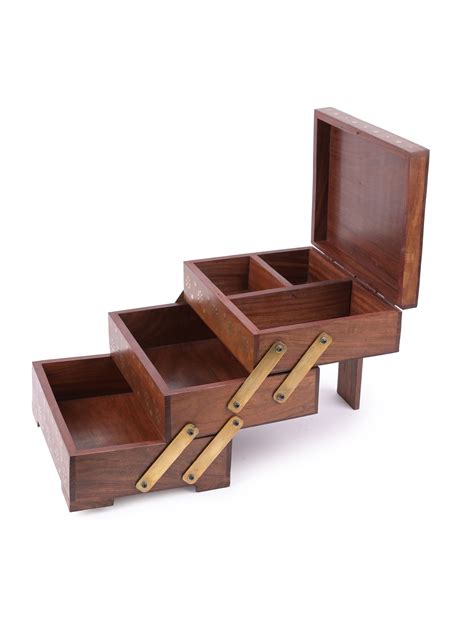 Wood 3-Step Storage Box: Functional Beauty | Shop Now