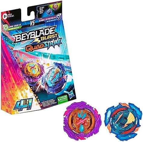 Buy Beyblade Burst QuadStrike Ultimate Evo Valtryek V8 and Divine ...
