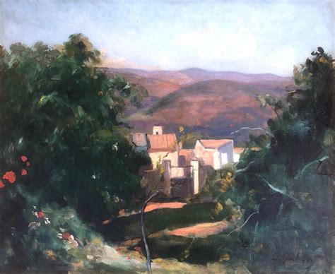 Enrique Galwey - Spanish landscape oil on canvas painting For Sale at ...