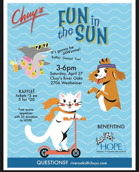 Chuys Fun in the Sun Benefiting HOPE!, Chuy's (River Oaks), Houston, 27 ...