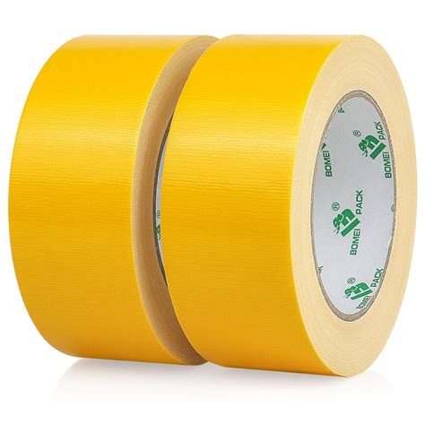 BOMEI PACK Duct Tape Yellow, Heavy Duty Strong Industrial Color Duct ...
