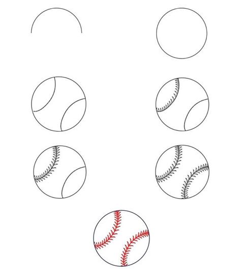 15+ Easy and Simple Baseball Drawing Ideas - Drawing Photos