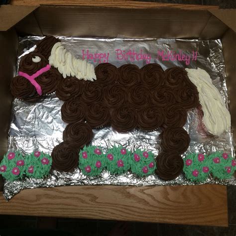 Horse Cupcake Cake Template