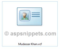 Image result for vCard File