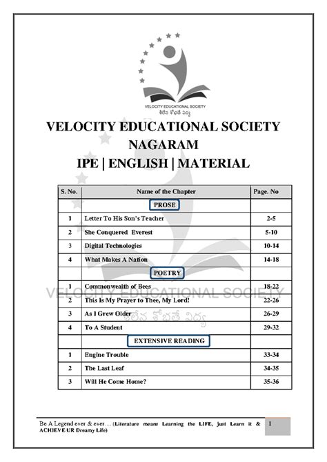 English - Be A Legend ever & ever.... (Literature means Learning the ...