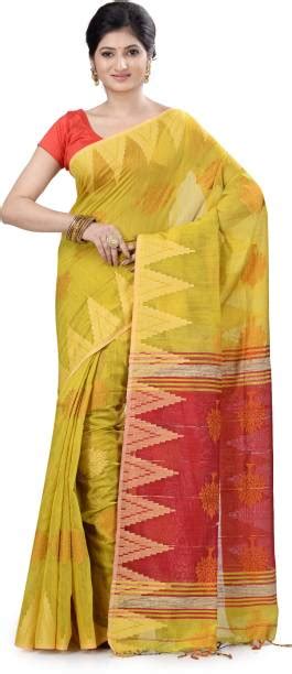 Yellow Jamdani Saree - Buy Yellow Jamdani Saree online at Best Prices ...