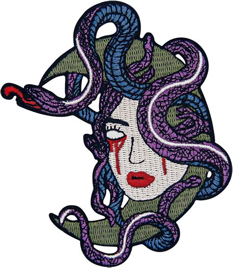 ZEGINs Bleeding Medusa Snake Winding The Moon Patch India | Ubuy