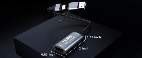 MICROWARE HDMI to USB C/USB 3.0 Audio Video Capture Card, 4K 1080P ...