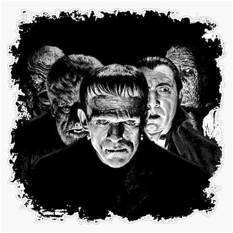 Classic Monsters Black & White Pop! Sticker | Ubuy India