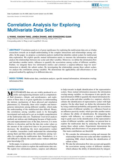 Multivariate Correlation Analysis 的图像结果