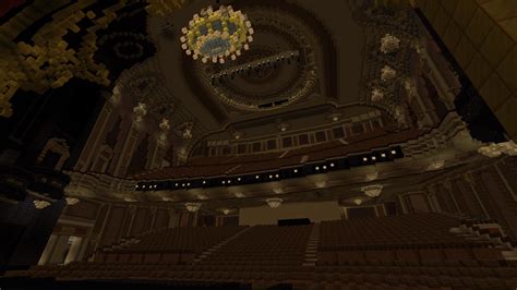 Minecraft Movie Theater Inside Movie Theater (Alpha Omega Map)