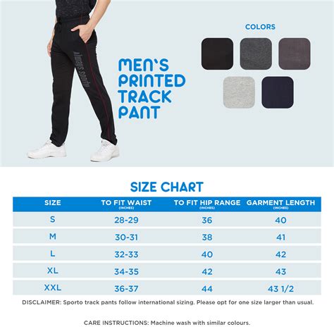 Mens Pant Size Chart India at Donte Galiano blog