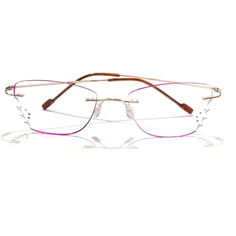 Gold Elegance Rimless Glasses Exclusive Wedding Wear Collection ...