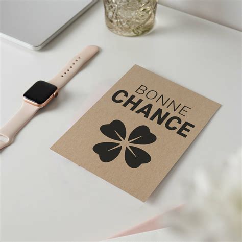 Carte Bonne Chance personnalisable - CARTES PAR OCCASION/ENCOURAGEMENTS ...
