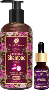 Regal Essence Red Onion Shampoo with Biotin 300 ml & Rosemary Essential ...