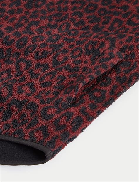 Buy Half Zip Animal Print Fleece Jacket at Marks & Spencer