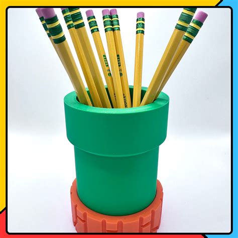 Cute Pencil Holder, 3D Printed Pipe Pen and Pencil Holder, High Quality 3D Printed Item - Etsy