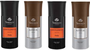 Yardley London 2 Men Duke and 2 Arthur 150ML Each (Pack of 4) Body ...