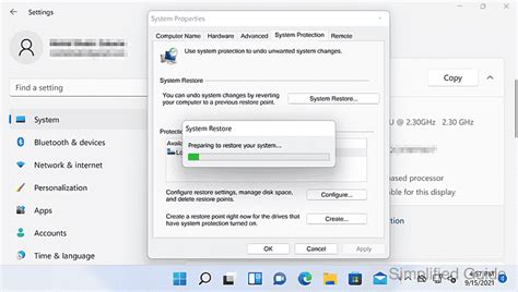 Using System Restore 的图像结果