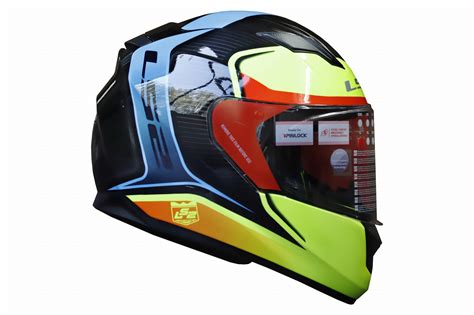 LS2 FF320 FLAUX Gloss Black Neon Yellow Helmet– Moto Central