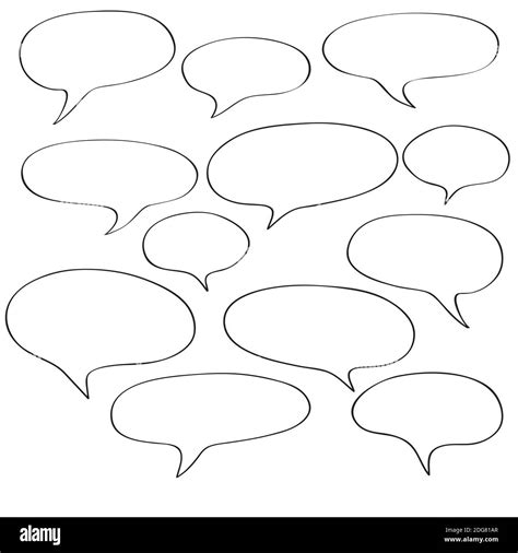 Blank speech bubbles Stock Photo - Alamy