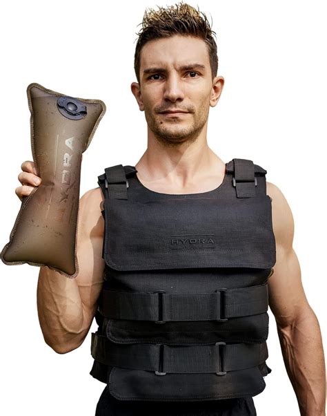HYDRATECH Water Weighted Vest for men and women, 4- 25lbs Adjustable ...