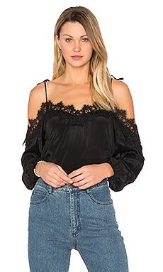 Karina Grimaldi Fleur Solid Top in Black | REVOLVE