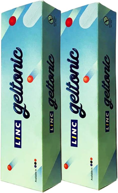 Linc Geltonic Gel Pen (Pack of 20, Red Ink) : Amazon.in: Office Products