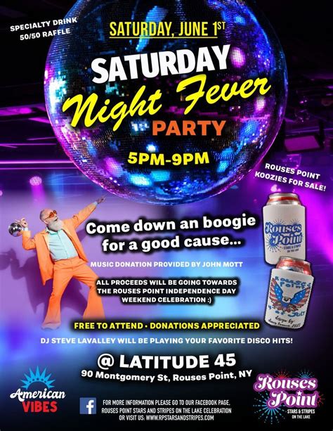 Saturday Night Fever Party, Latitude 45, Rouses Point, 1 June 2024 ...
