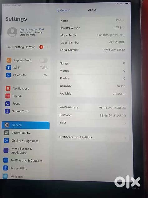 Ipad 6th gen 32gb wifi - Tablets - 1812251204