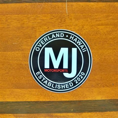 ハワイ MJ MOTORSPORTS サークル ロゴステッカー | US & Hawaii GOODS,Sticker/ステッカー ...