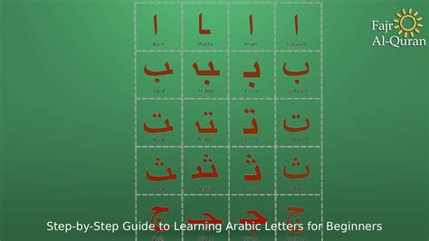 Arabic alphabet for beginners – Learn Fast and Easy - Fajr Al-Quran