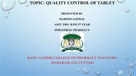 Image result for Tablet Quality Control