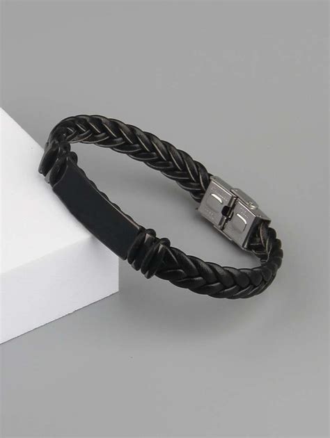 Men Minimalist PU Polyurethane Bracelet | SHEIN USA