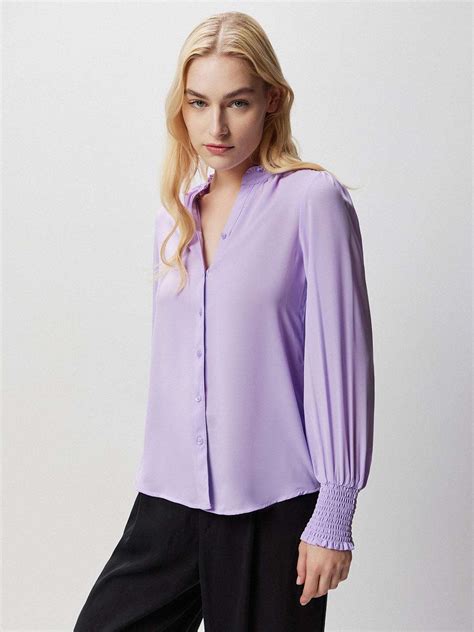 Lavender Blouse Shirt